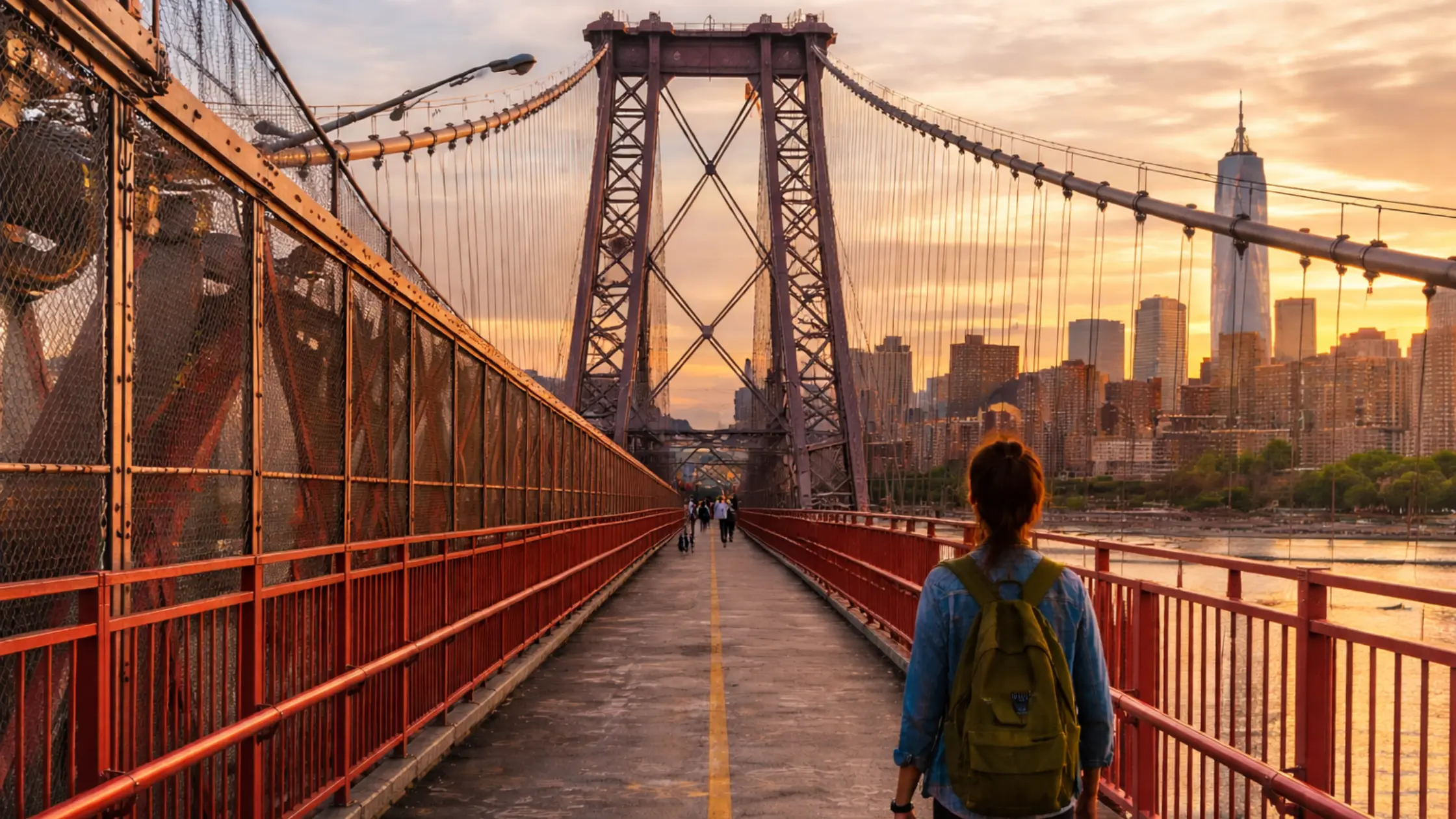 Can You Walk Across the Williamsburg Bridge? A First-Person Walking Experience