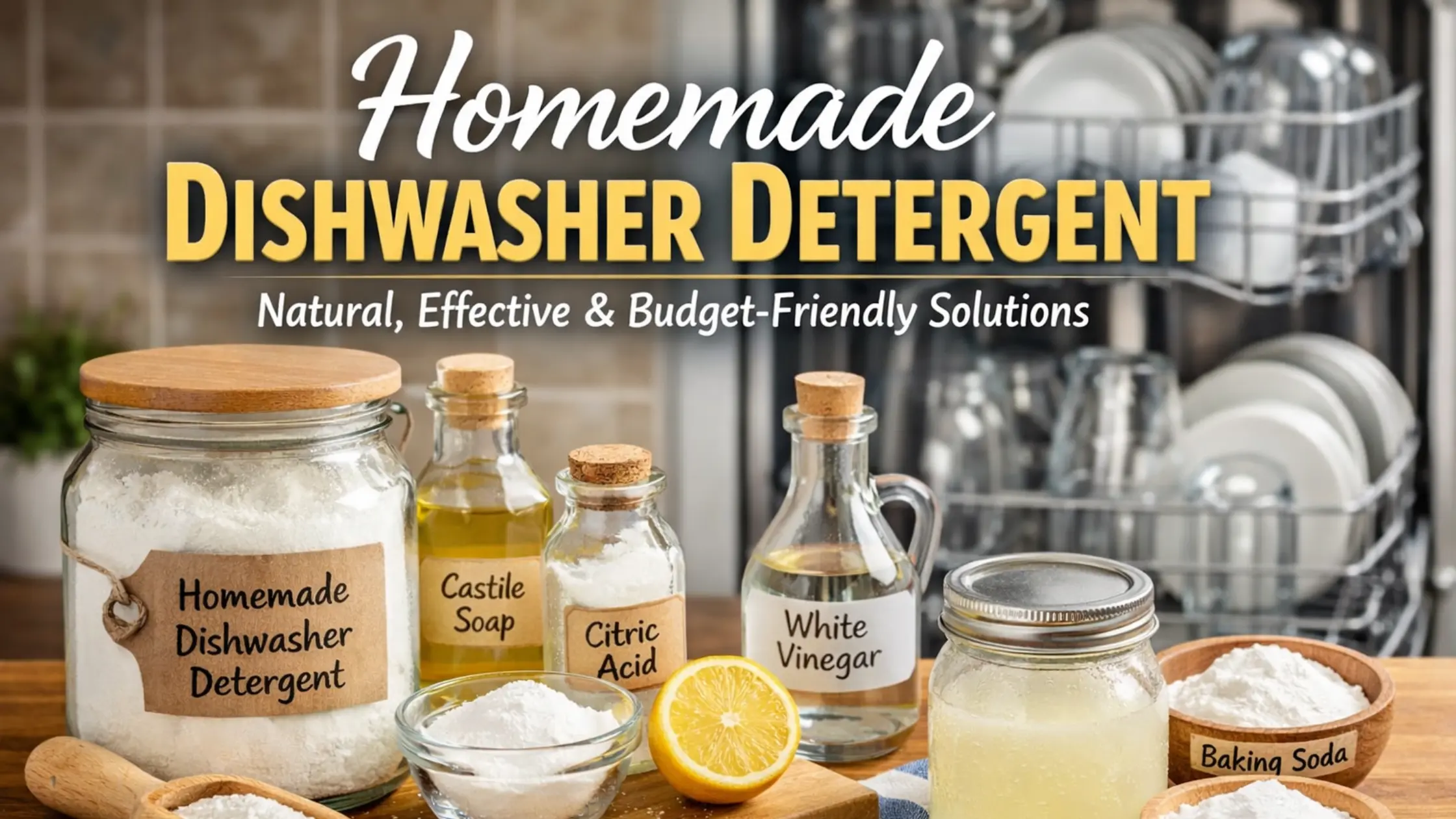 Homemade Dishwasher Detergent: My Tested Guide to Cleaner Dishes and Real Savings