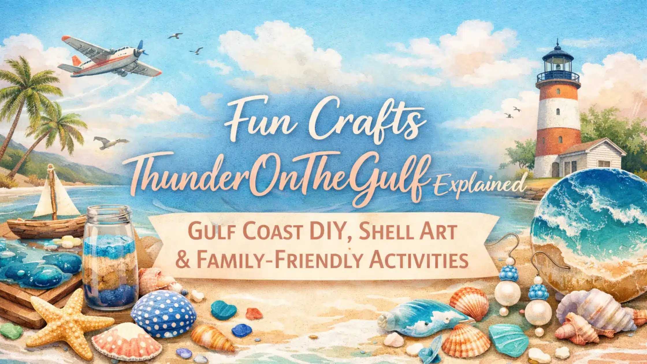 Fun Crafts ThunderOnTheGulf Explained: Gulf Coast DIY, Shell Art & Family-Friendly Activities