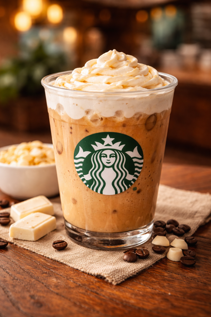 Iced White Chocolate Mocha (Light Sweetness)